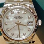 Rolex Datejust 178344 White Mother of Pearl Diamond Dial 31MM Lady Replica Watch - Image 5