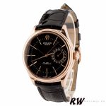 Rolex Cellini Date 50515 Rose Gold Black Index Dial 39mm Mens Replica Watch - Image 2