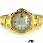 Rolex Yacht-Master 168628 White MOP Dial Yellow Gold 35MM Unisex Replica Watch - Image 4