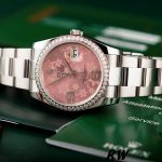 Rolex Datejust 116244 Stainless Steel Pink Floral Dial 36mm Lady Replica Watch - Image 4