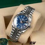 Rolex Datejust 126234 Fluted Bezel Blue Fluted Motif Dial 36MM Unisex Replica Watch - Image 12