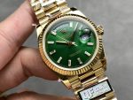 Rolex Day Date 36 Yellow Gold Automatic Green Diamond Dial M128238 0130 - Image 4