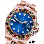 Rolex Yacht-Master 116695 Everose Gold Blue Dial 40MM Mens Replica Watch - Image 2