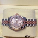Rolex Datejust 179171 Pink Roman Numeral Dial Fluted Bezel 26MM Lady Replica Watch - Image 4