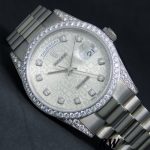 Rolex Day-Date 118389 Silver Jubilee Diamond Dial 36MM Unisex Replica Watch - Image 4