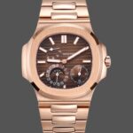 Patek Philippe Nautilus Moon Phase Rose Gold Brown Sunburst 5712 1R 001 40MM