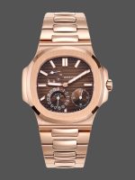 Patek Philippe Nautilus Moon Phase Rose Gold Brown Sunburst 5712 1R 001 40MM