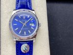 Rolex Day Date 36mm White Gold Fluted Bezel 118139 0004 Blue Index - Image 3
