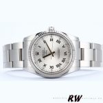 Rolex Oyster Perpetual Air-King 114234 Silver Roman Diamond Dial 41mm Replica Watch - Image 3
