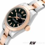 Rolex Datejust 179161 Stainless Steel and Everose Gold Black Index Dial 26MM Lady Replica Watch - Image 4