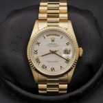 Rolex Day-Date 118238 Ivory Dial Fluted Bezel 36mm Unisex Replica Watch - Image 2