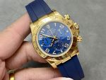 Rolex Cosmograph Daytona Yellow Gold Case Blue Dial 116518 Men's Watch - Image 4