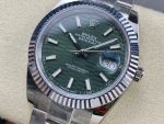 Rolex Datejust 126334 0029 Fluted Bezel Green Motif Dial 41MM Mens Replica Watch - Image 5