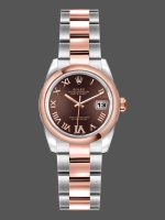Rolex Datejust 179161 Stainless Steel and Everose Gold Chocolate Brown Dial 26MM Lady Replica Watch