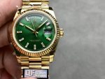 Rolex Day Date 36 Yellow Gold Automatic Green Diamond Dial M128238 0130 - Image 3