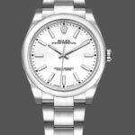Rolex Oyster Perpetual Air-King 114200 White Index Dial 34mm Unisex Replica watch