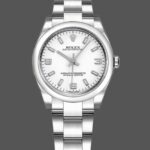 Rolex Oyster Perpetual 177200 White Arabic Dial Oyster Bracelet 31mm Lady Replica Watch