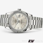 Rolex Day-Date 228239 Silver Stripe Motif Dial Fluted Bezel 40mm Mens Replica Watch - Image 3