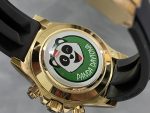 Rolex Cosmograph Daytona 116588 Yellow Gold Black Rubber Strap 40mm Mens Replica Watch - Image 9