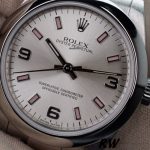 Rolex Oyster Perpetual 177200 Silver Dial Pink Markers 31mm Lady Replica Watch - Image 4