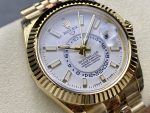 Rolex Sky Dweller 42 Yellow Gold GMT White Dial Jubilee Style M336938 0006 Men's Watch - Image 4