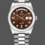 Rolex Day-Date 118209 White Gold Jubilee Chocolate Brown Dial 36mm Unisex Replica Watch