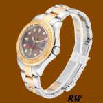 Rolex Yacht-Master 168623 Steel Yellow Gold Black MOP Dial 35MM Unisex Replica Watch - Image 3