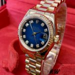 Rolex Datejust 179178 Blue Diamonds Dial Yellow Gold 26MM Lady Replica Watch - Image 2