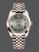 Rolex Datejust 126301 Rose Gold Slate Grey Wimbledon Dial 41MM Mens Replica Watch
