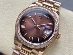 Rolex Day Date 36 Everose Gold Diamond Bezel m128345rbr 0075 - Image 5