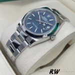 Rolex Datejust 126200 Blue Motif Wave Dial Stainless Steel 36MM Unisex Replica Watch - Image 4