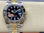 Rolex GMT Master II Black Dial Steel 18kt Yellow Gold 126713GRNR 0001 Men's Watch - Image 3