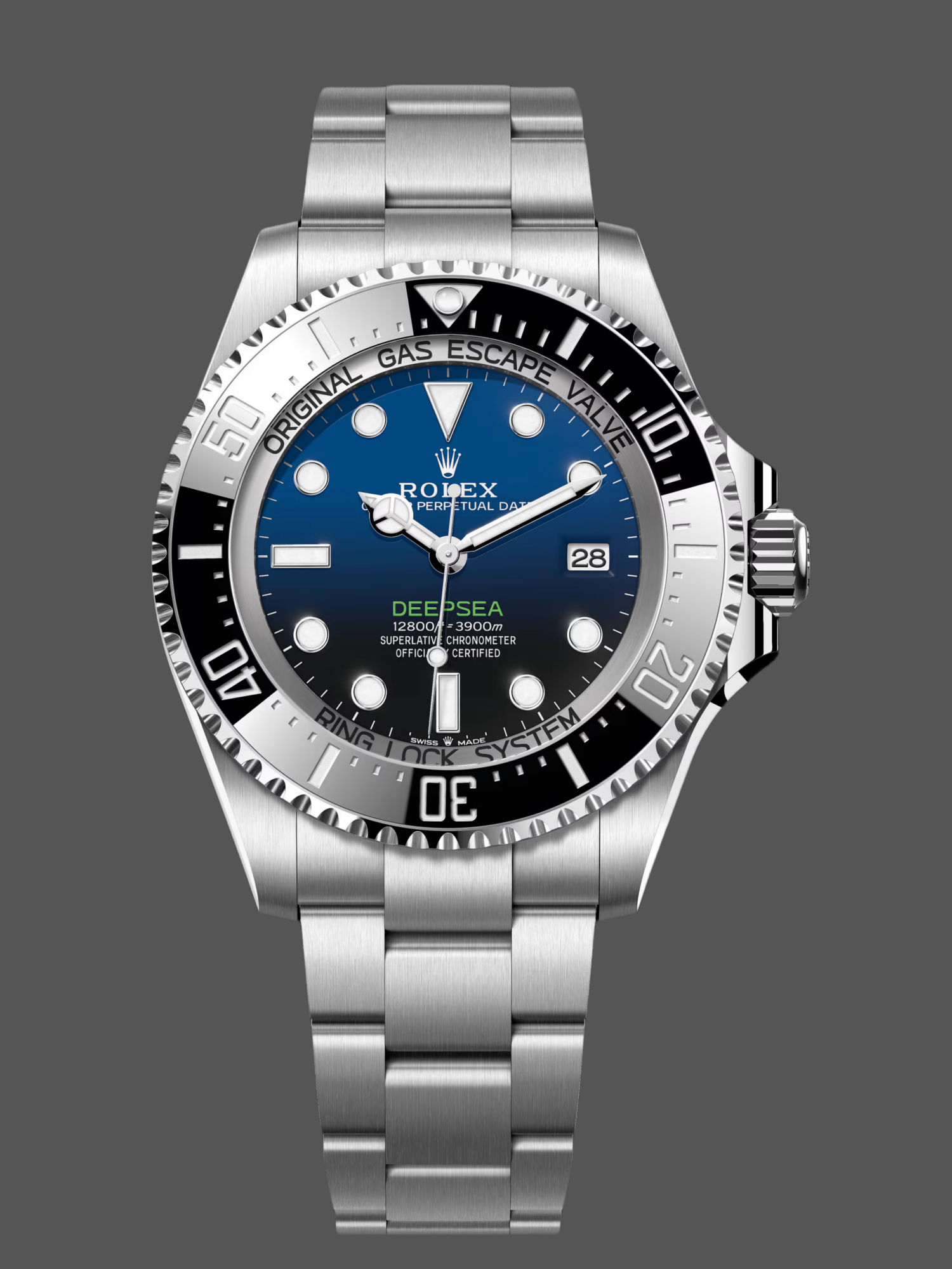 89A57EA2-46D2-C81F-2D54-359EFC098272 Rolex Sea-Dweller Deepsea 136660 0005 Stainless Steel Black Blue Dial 44MM Mens Replica Watch - Image 1