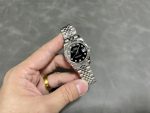 Rolex Datejust m178274 Black Diamond Dial Fluted Bezel 31MM Lady Replica Watch - Image 6