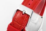 Franck Muller Women's Yacht Red Dial Leather Strap - Image 9
