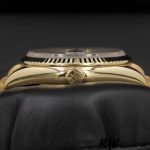 Rolex Day Date 118238 Black Dial Stainless Steel 36mm Mens Replica Watch - Image 4