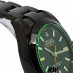 Rolex Milgauss 116400GV Green Crystal Stainless Steel/PVD Black Dial 40MM Mens Replica Watch - Image 3