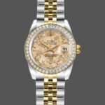 Rolex Datejust 179383 Jubilee Crystal Grey and Champagne Dial 26MM Lady Replica Watch