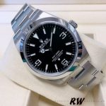 Rolex Explorer 214270 Stainless Steel Black Dial 39mm Mens Replica Watch - Image 3
