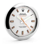 Rolex Milgauss Silver & White Wall Clock - Image 2