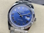 Rolex Datejust 126334 0025 Fluted Bezel Blue Roman Numeral Dial 41MM Mens Replica Watch - Image 5