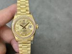 Rolex Datejust 28 Solid 18K Yellow Gold 279138RBR 0006 Women's Watch - Image 3