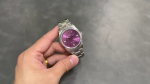 Rolex Oyster Perpetual 39 Red Grape Dial Steel 114300 0002 Men's Watch - Image 2