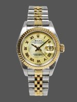 Rolex Datejust 179173 Decorated Mother Of Pearl Champagne Dial 26MM Lady Replica Watch