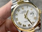 Rolex Datejust 36 White Dial Roman Numerals 126203 0030 Replica Watch - Image 4