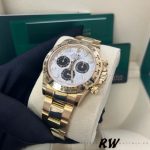Rolex Daytona 116508 Yellow Gold Meteorite Grey Dial 40MM Mens Replica Watch - Image 11