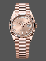 Rolex Day-Date m128235 0009 Everose Gold Pink Rose Dial 36MM Unisex Replica Watch