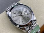 Rolex Datejust 41mm m126300 0004 Silver Stick DIal  Oystersteel Case Domed Bezel - Image 4