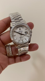 Rolex Day-Date 40 Platinum Meteorite Diamond Dial M228396TBR 0027 Men's Watch - Image 2