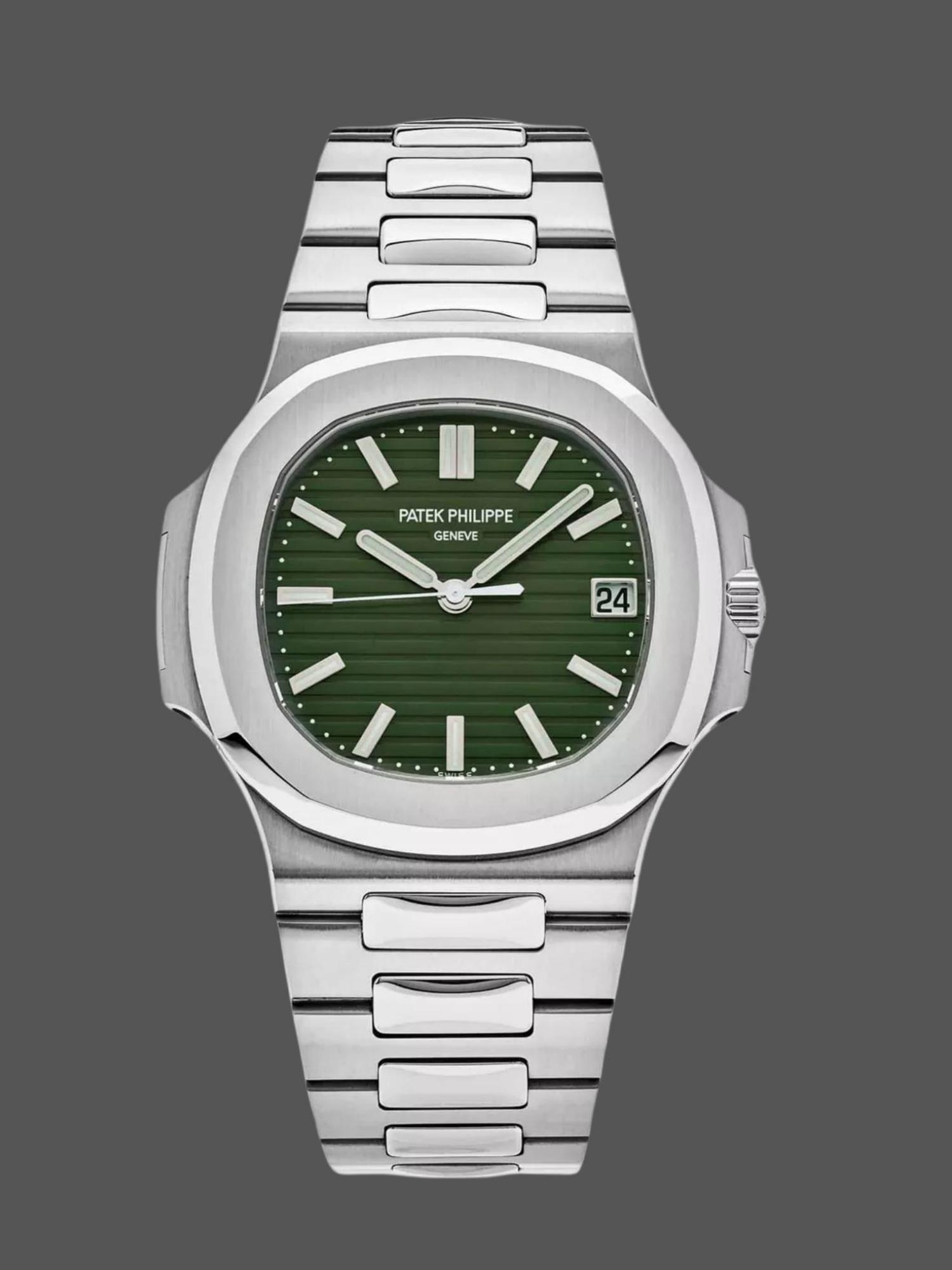 9023D470-2DA2-E969-51A6-811483ADFDF2 Replica Patek Philippe Nautilus 5711 1A Green Dial 40mm Mens Watch - Image 1